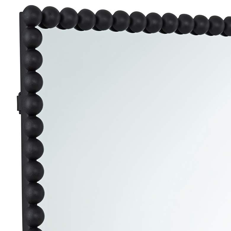 Image 3 Harmer Black Iron Beaded 22 1/4" x 34 1/2" Wall Mirror more views