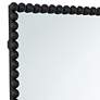 Harmer Black Iron Beaded 22 1/4" x 34 1/2" Wall Mirror