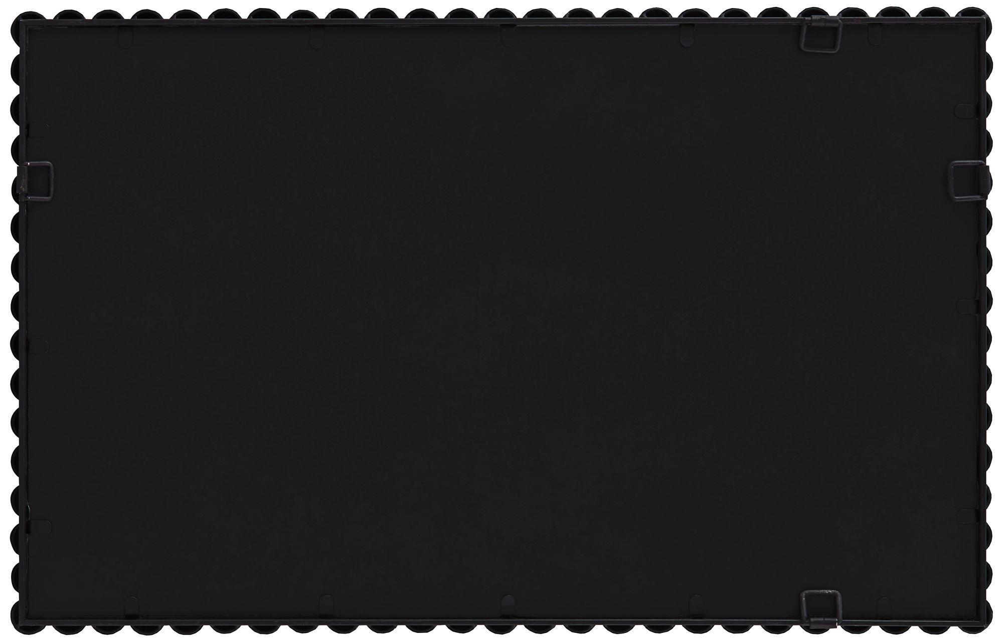 Harmer Black Iron Beaded 22 1/4" x 34 1/2" Wall Mirror