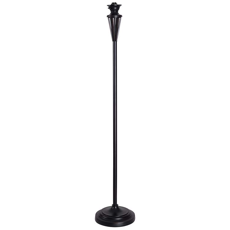 Image 3 Harmond 71.5" High Glass Bronze Torchiere Floor Lamp more views