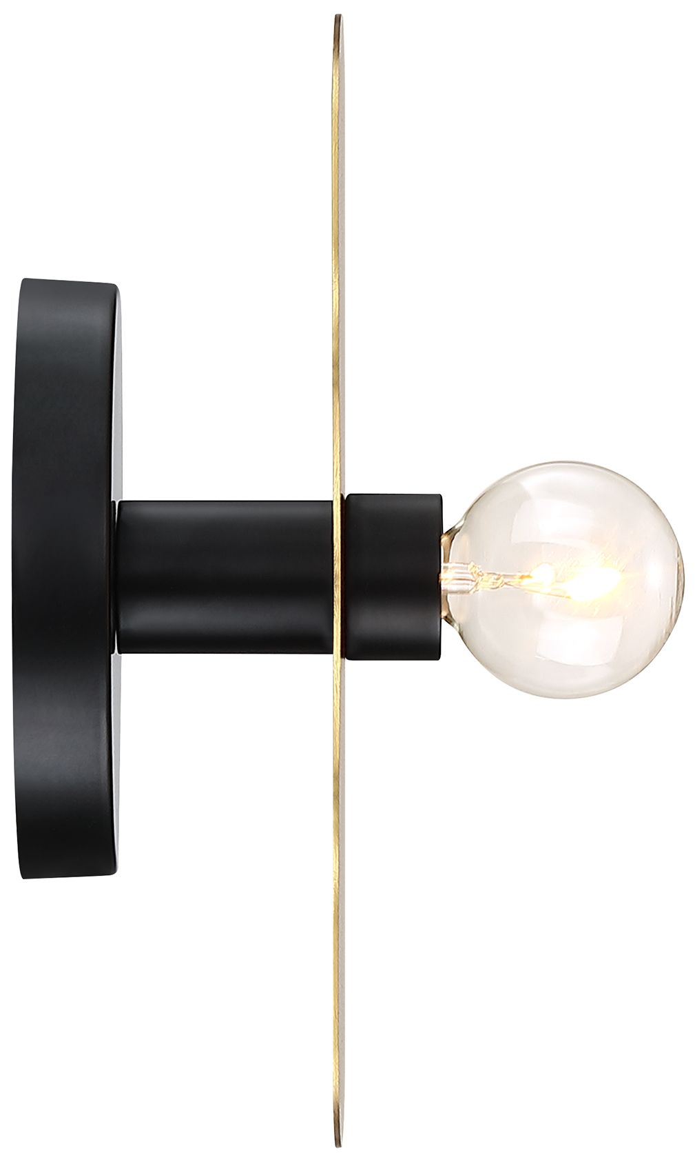 Image 5 Harmoni 9 in. 1-Light Matte Black Wall Sconce Light more views