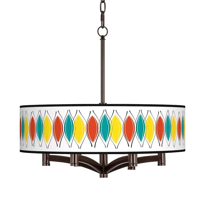 Image 1 Harmonium Ava 6-Light Bronze Pendant Chandelier