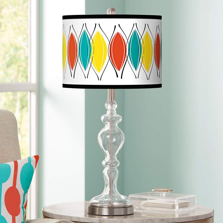 Image 1 Harmonium Giclee Apothecary Clear Glass Table Lamp