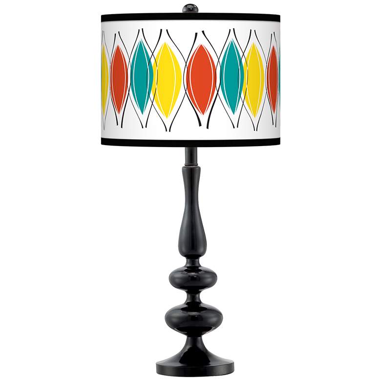 Image 1 Harmonium Giclee Paley Black Table Lamp