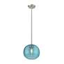 3_Harmony 10" Wide Brushed Nickel Globe Mini Pendant more views