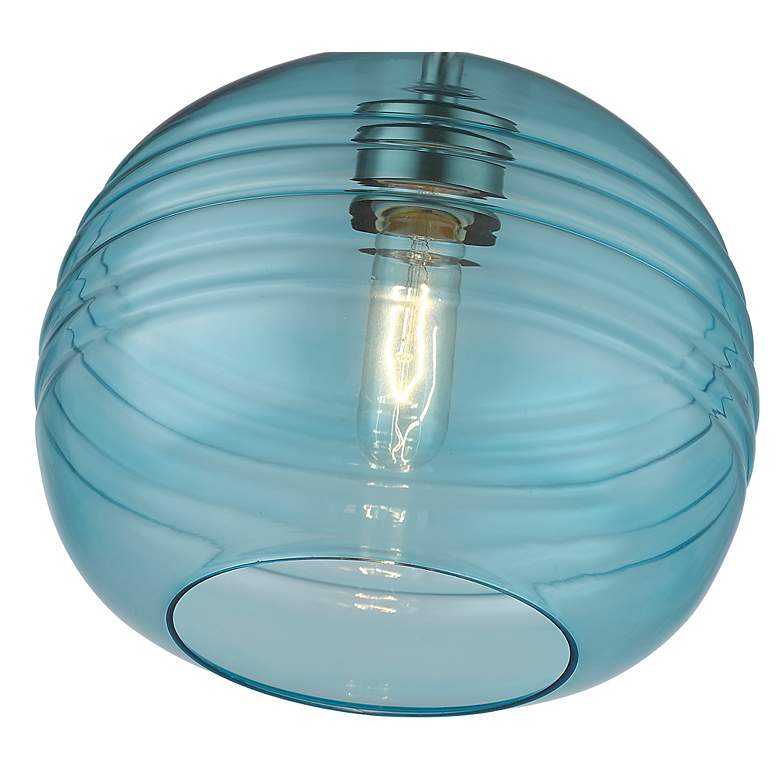 Image 4 Harmony 10" Wide Brushed Nickel Globe Mini Pendant more views
