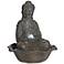 Harmony 12" High Seated Buddha Water Fountain with LED Light