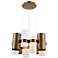 Harmony 13.75"H x 26.5"W 12-Light Chandelier in Aged Brass