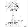 2_Harmony 13.75"H x 34.5"W 18-Light Chandelier in Aged Brass more views
