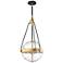 Harmony 13 1/2" Wide Gold and Clear Glass 3-Light Pendant
