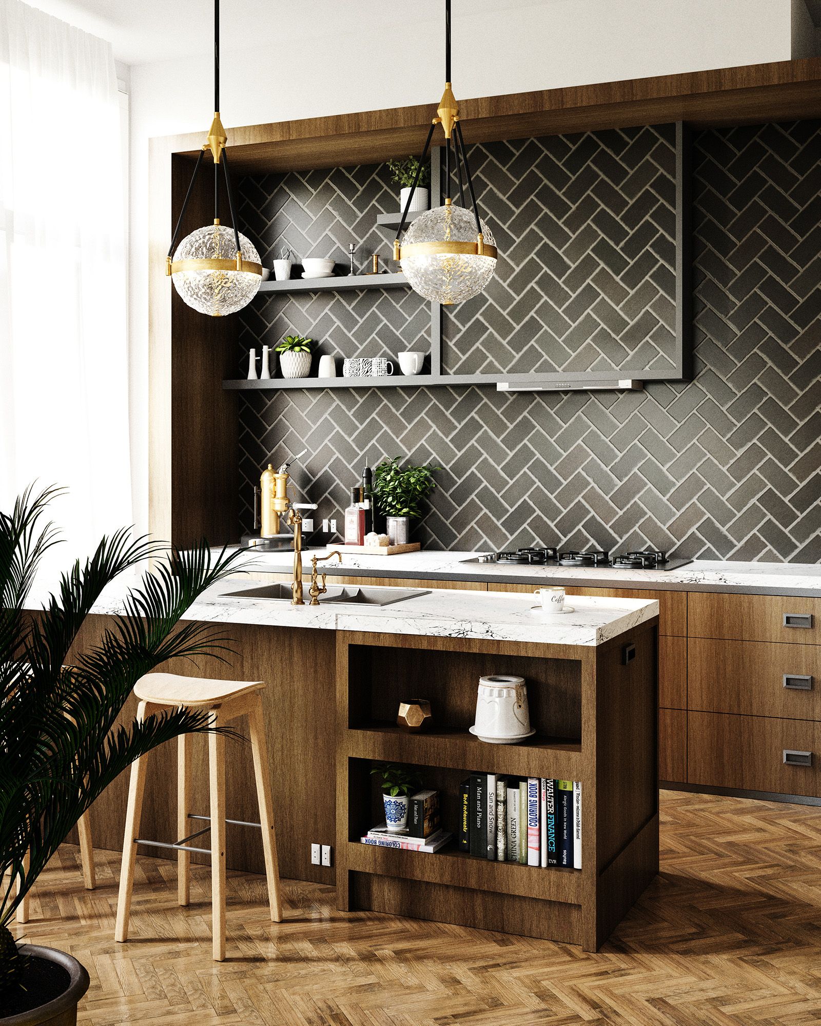 Image 3 Harmony 13 1/2" Wide Gold and Clear Glass 3-Light Pendant more views