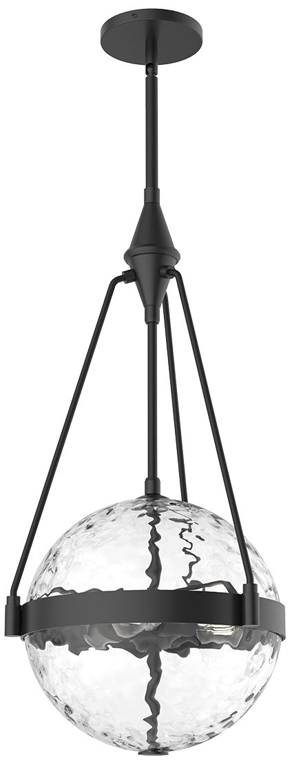 Image 2 Harmony 13 1/2" Wide Matte Black 3-Light Pendant