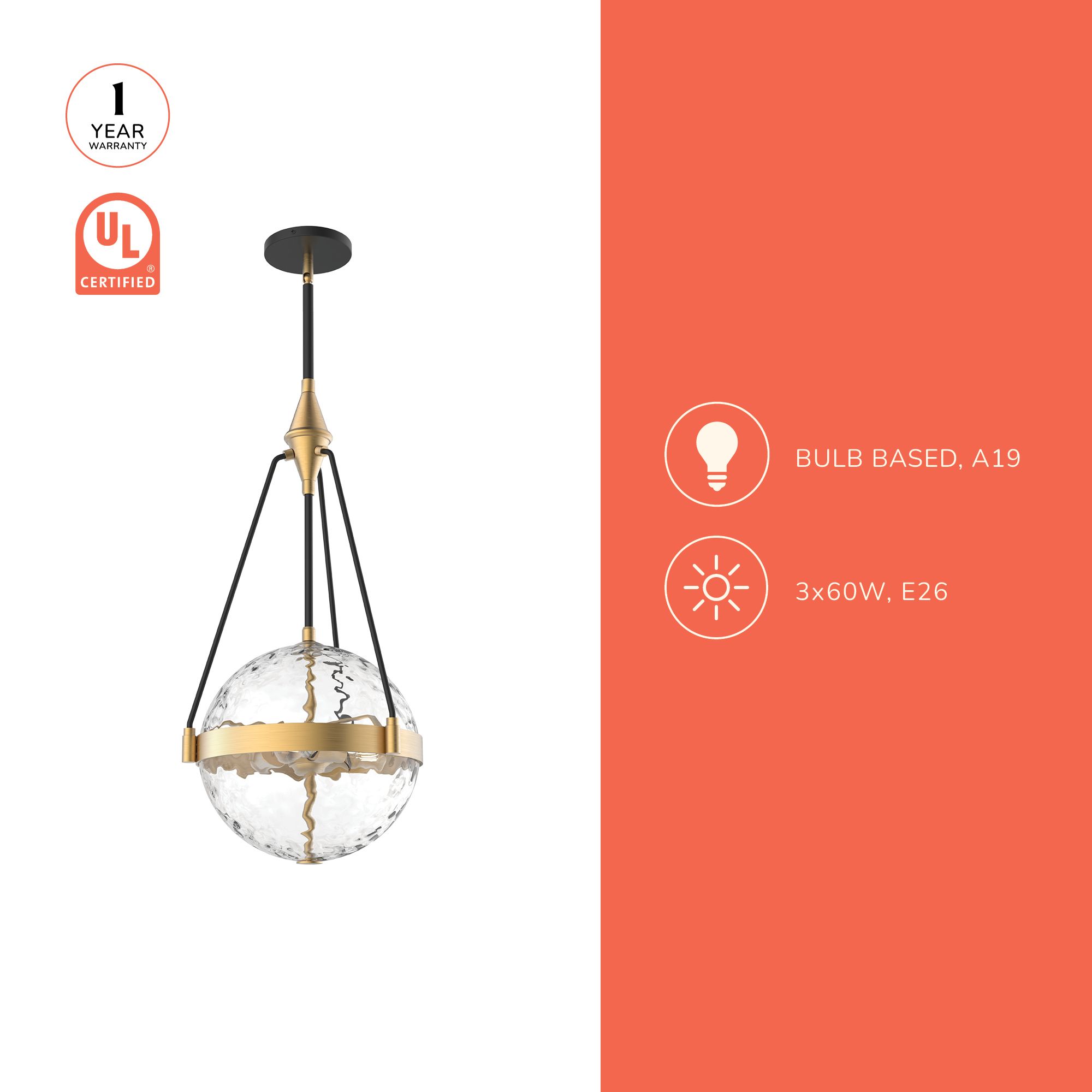 Image 4 Harmony 13 1/2" Wide Matte Black 3-Light Pendant more views