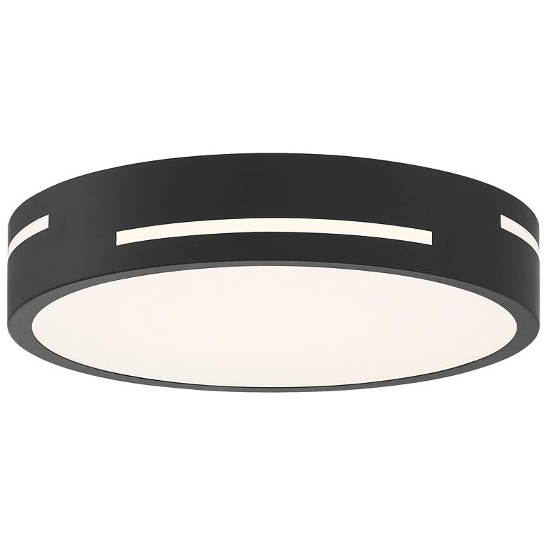 Image 1 Harmony 15 inch Matte Black LED Flush Mount