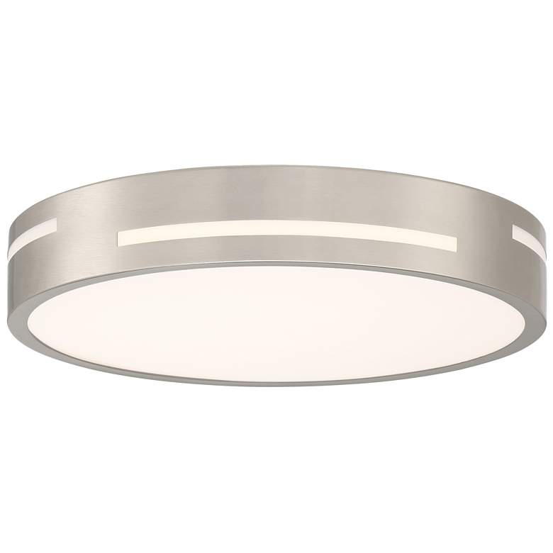 Image 1 Harmony 15" Wide Brushed Steel LED Ceiling Light