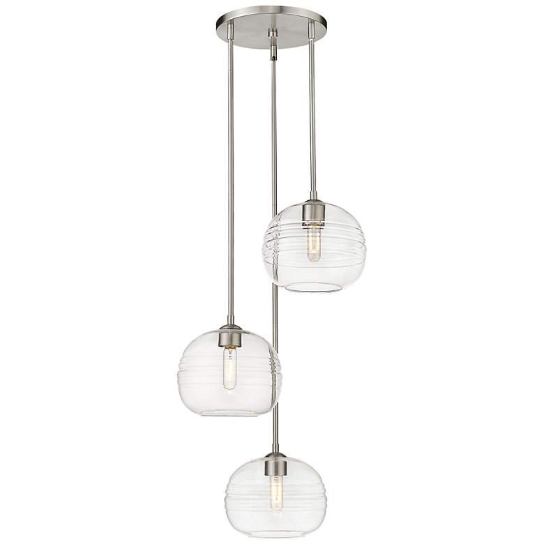 Image 4 Harmony 20" Wide Brushed Nickel Multi-Light Pendant more views
