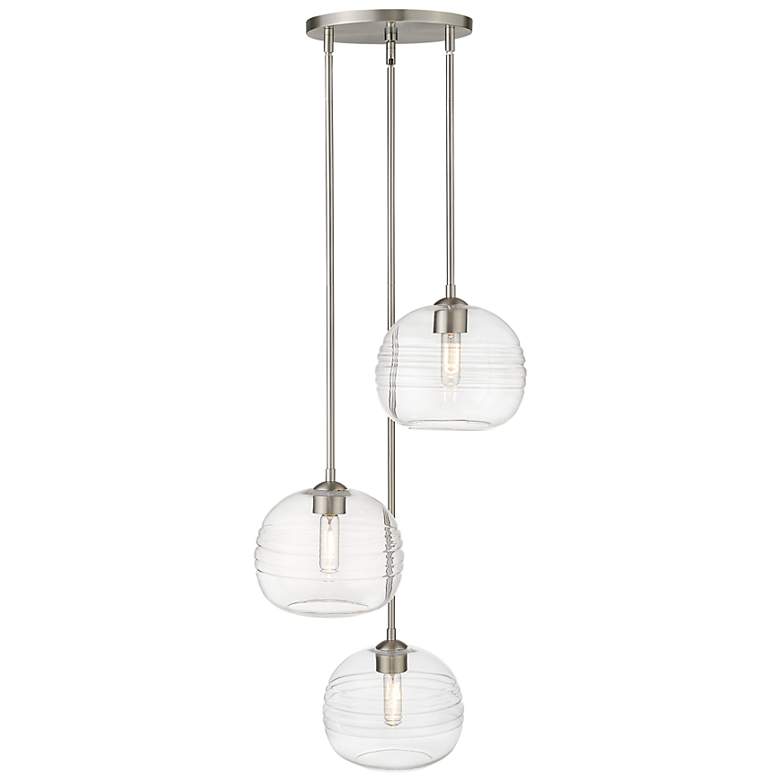 Image 5 Harmony 20" Wide Brushed Nickel Multi-Light Pendant more views
