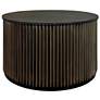 1_Harmony 30 inch Groove Coffee Table, Black/Brass