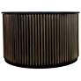 2_Harmony 30 inch Groove Coffee Table, Black/Brass more views
