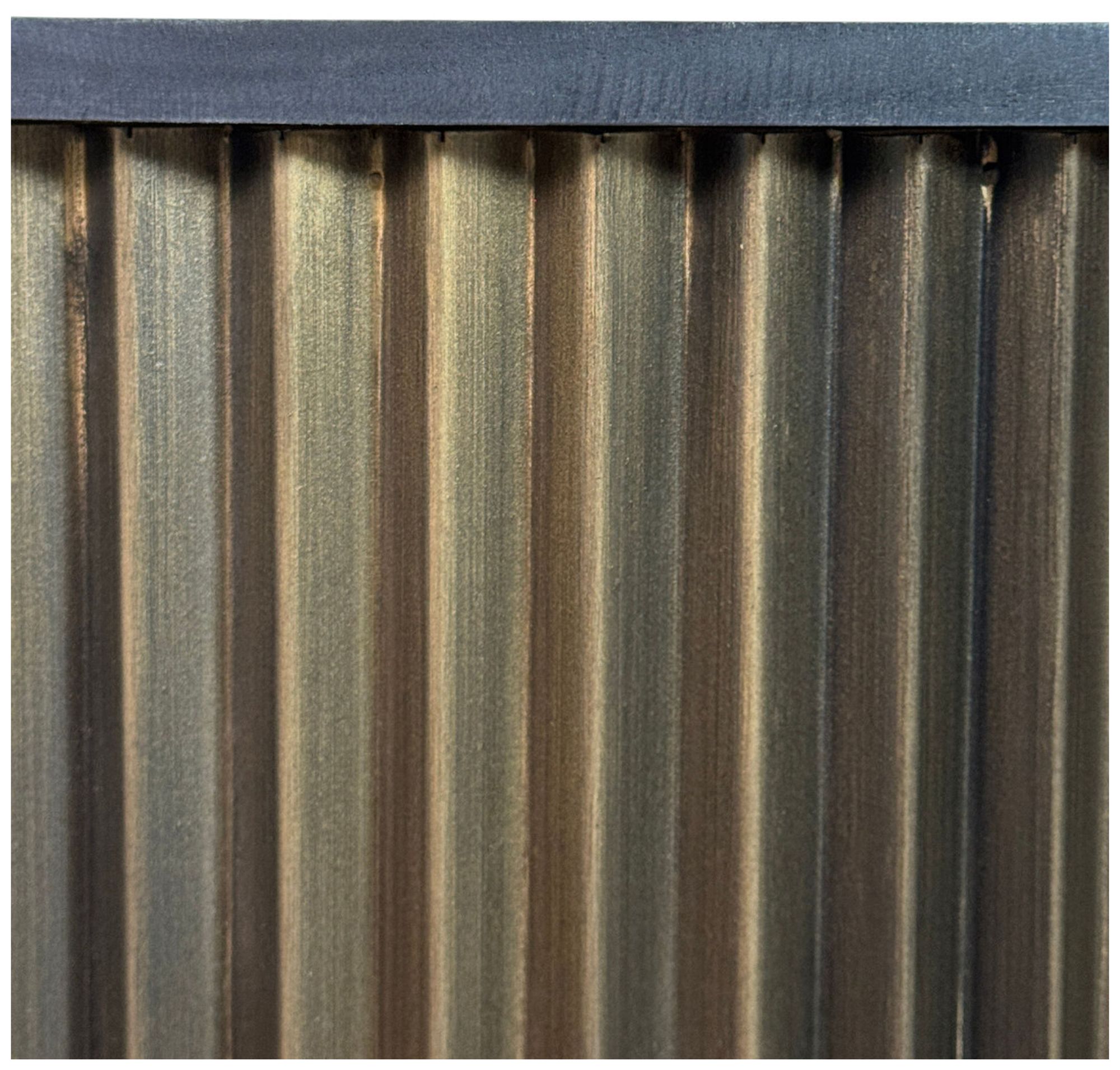 Image 3 Harmony 30 inch Groove Coffee Table, Black/Brass more views