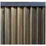 3_Harmony 30 inch Groove Coffee Table, Black/Brass more views