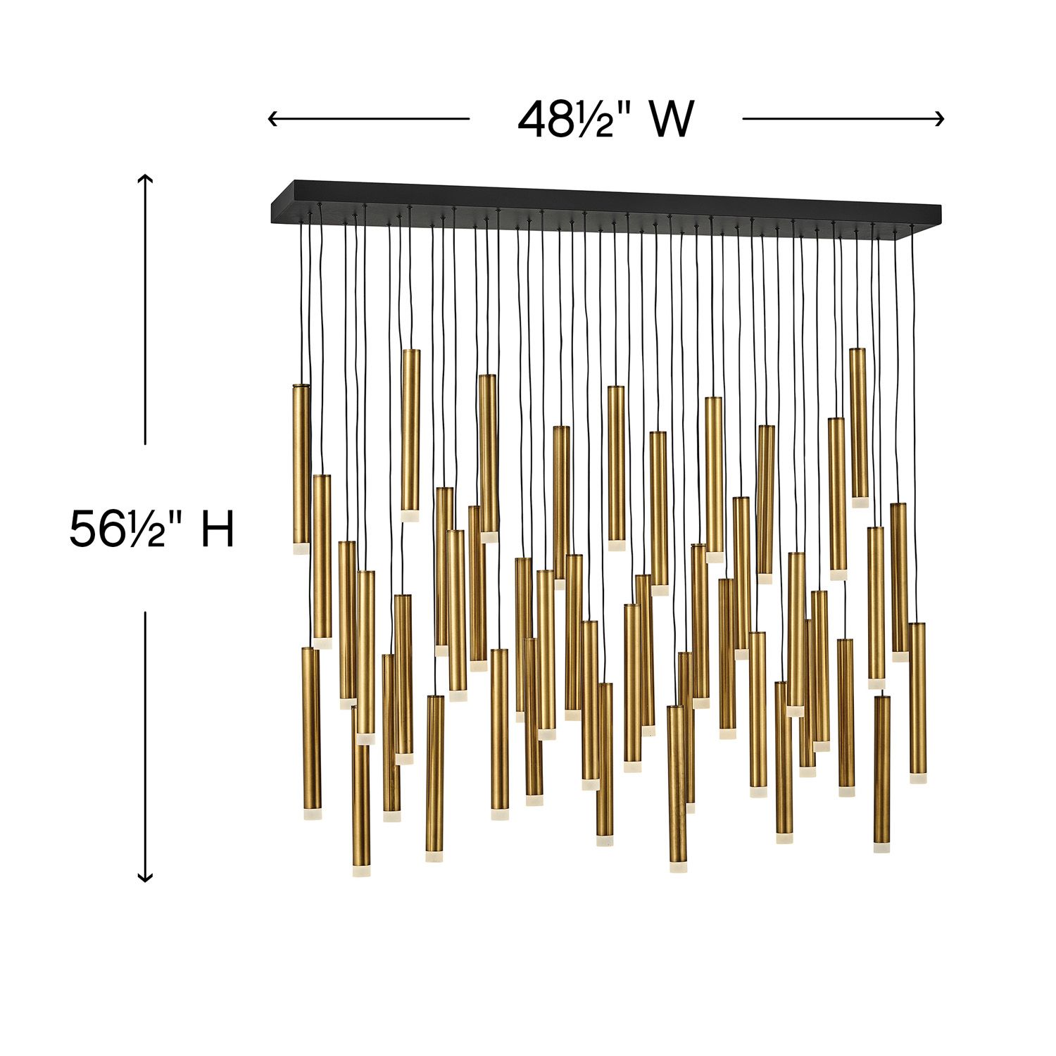 Harmony 48" Wide Brass Chandelier by Hinkley Lighting