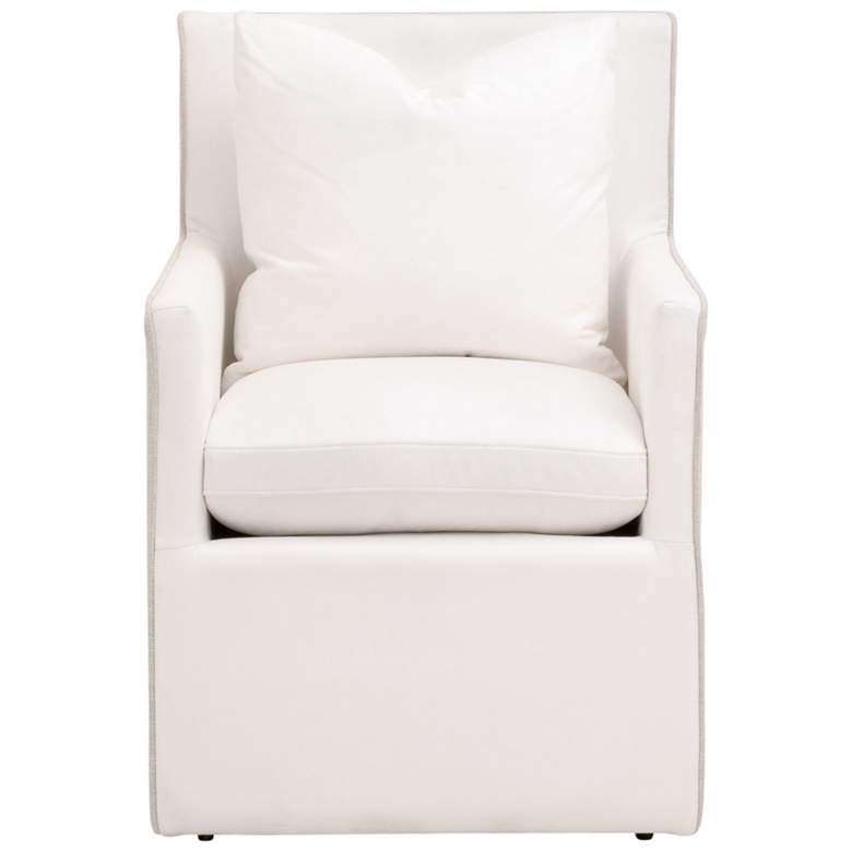 Image 1 Harmony Arm Chair with Casters, LiveSmart Peyton-Pearl, Bisque French Linen