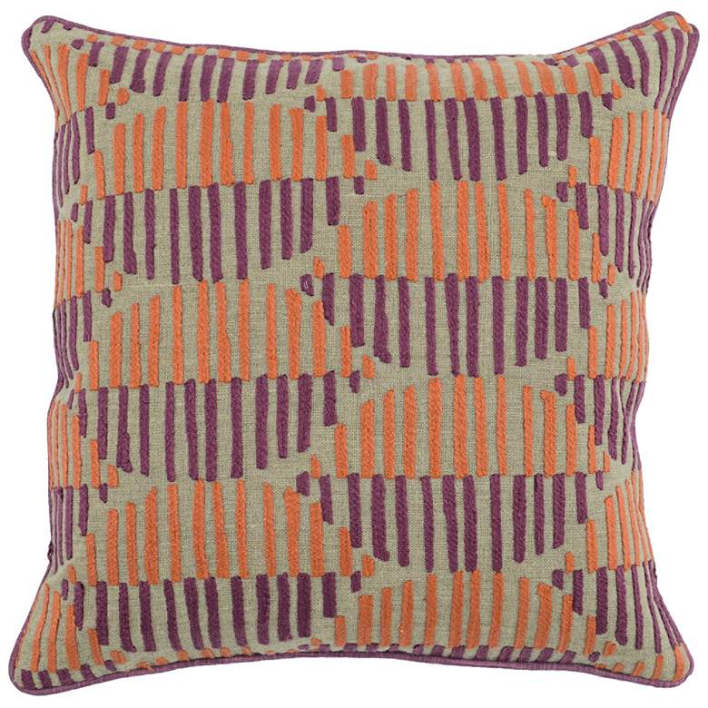 Image 1 Harmony Berry and Orange 22 inch Square Decorative Pillow
