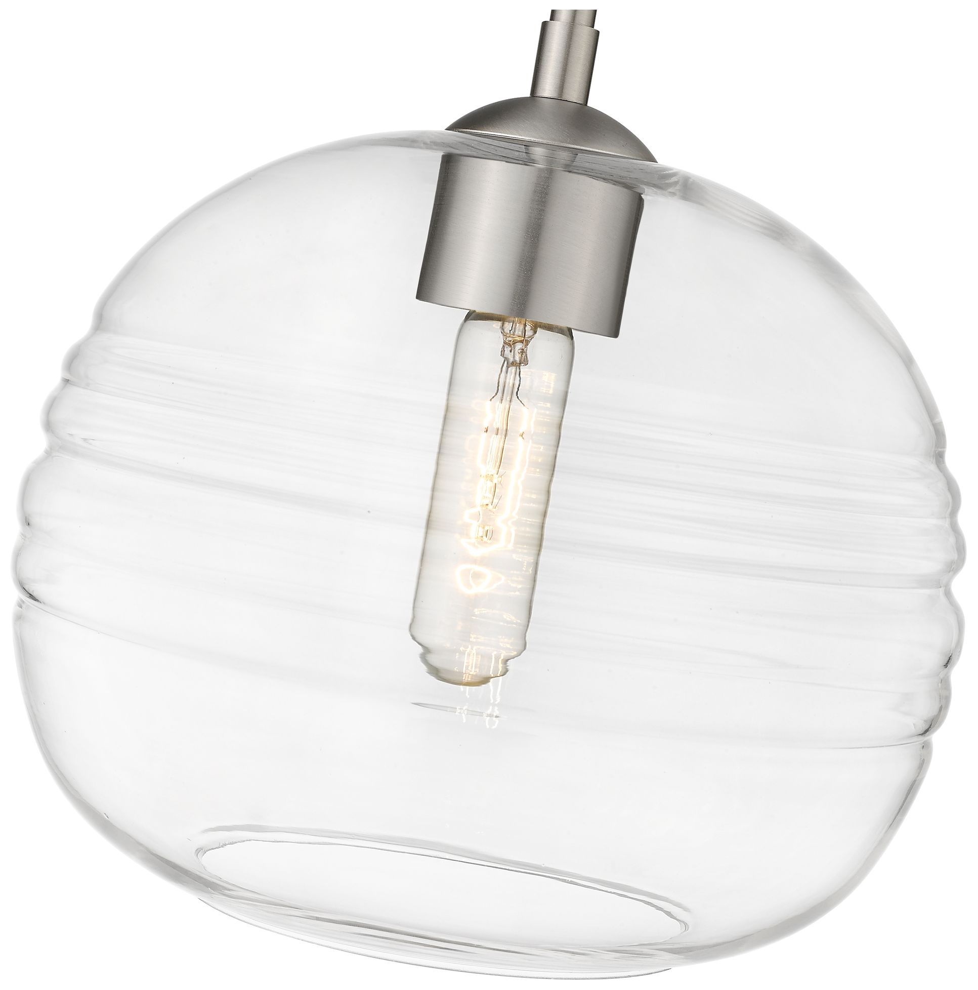 Image 2 Harmony by Z-Lite Brushed Nickel 10 inch 1 Light Pendant more views