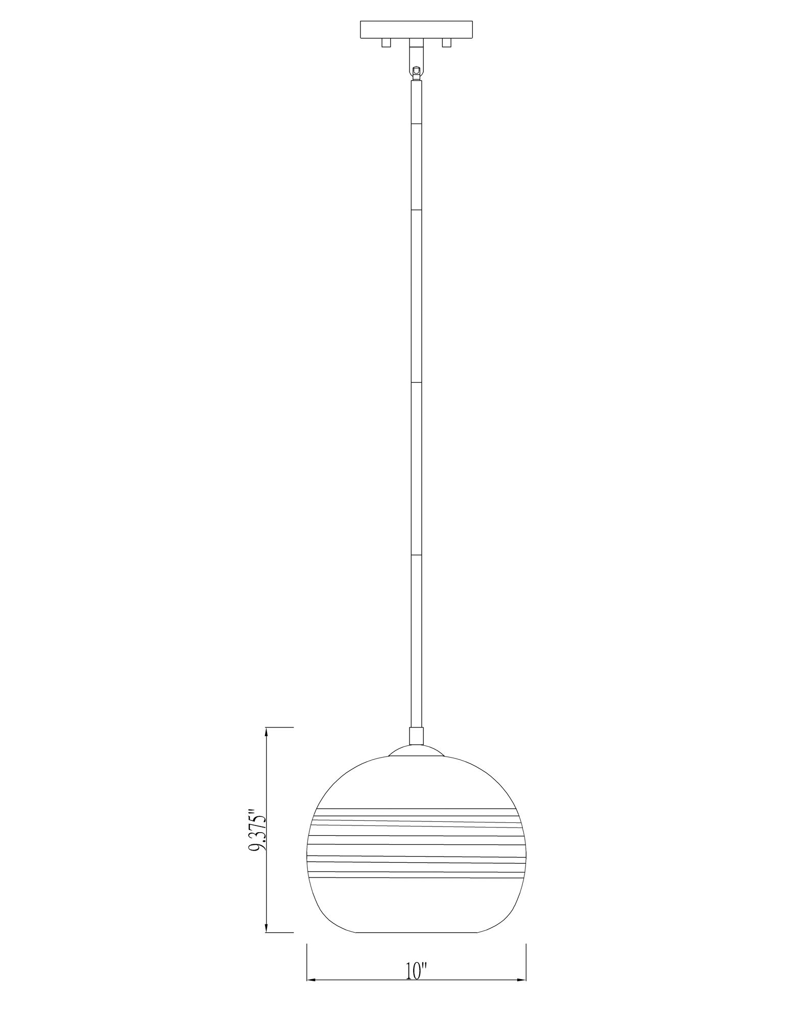 Harmony by Z-Lite Olde Brass 10 inch 1 Light Pendant