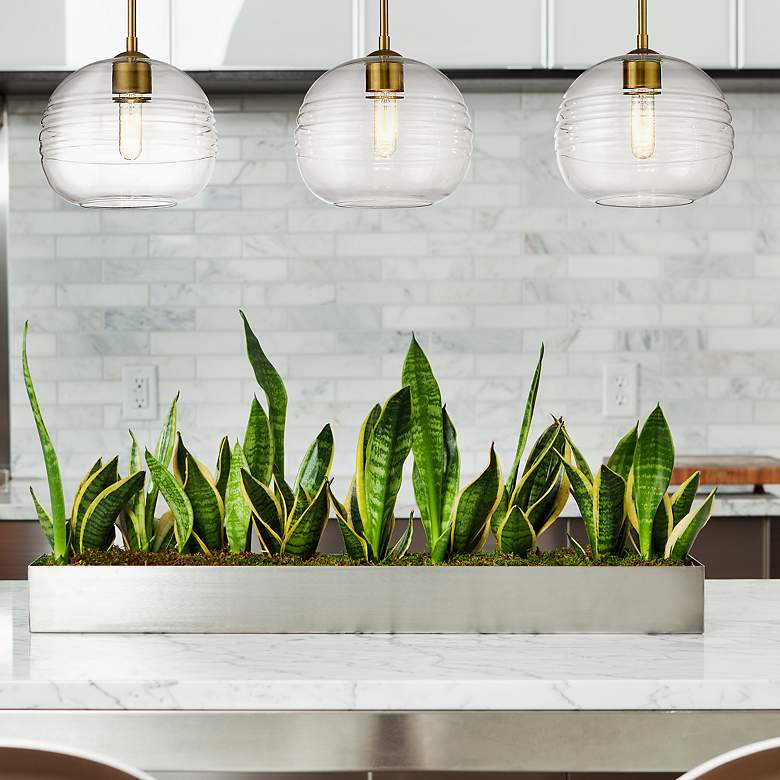 Image 1 Harmony by Z-Lite Olde Brass 3 Light Island Pendant