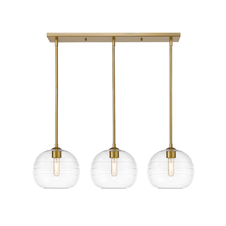 Image 5 Harmony by Z-Lite Olde Brass 3 Light Island Pendant more views