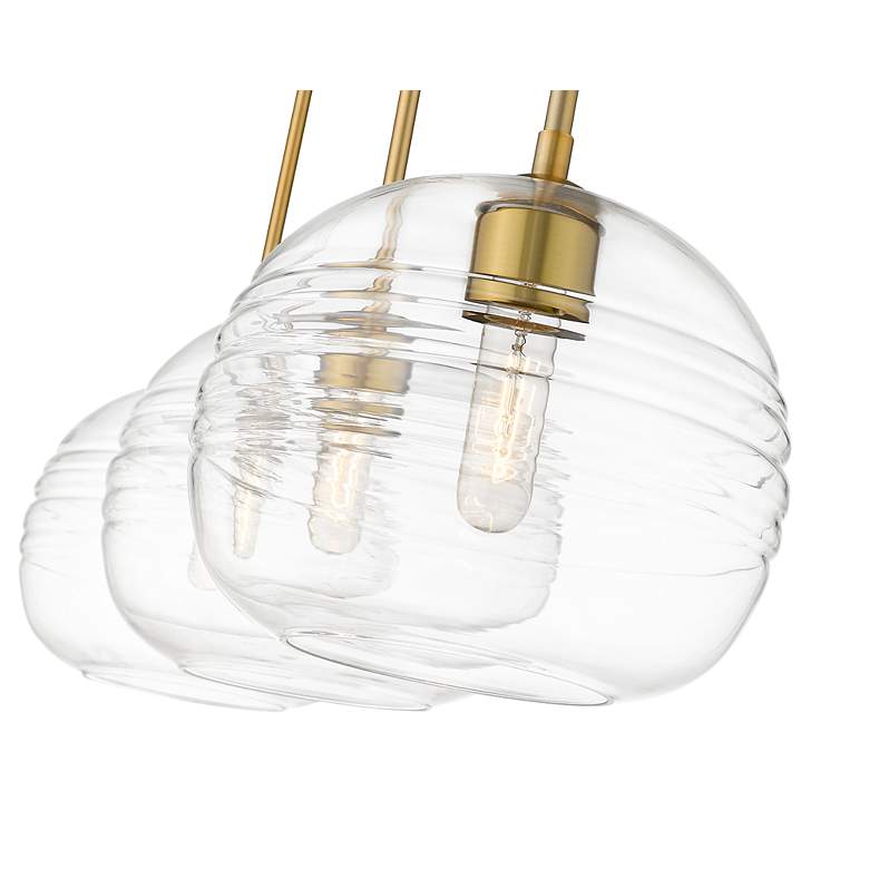 Image 7 Harmony by Z-Lite Olde Brass 3 Light Island Pendant more views