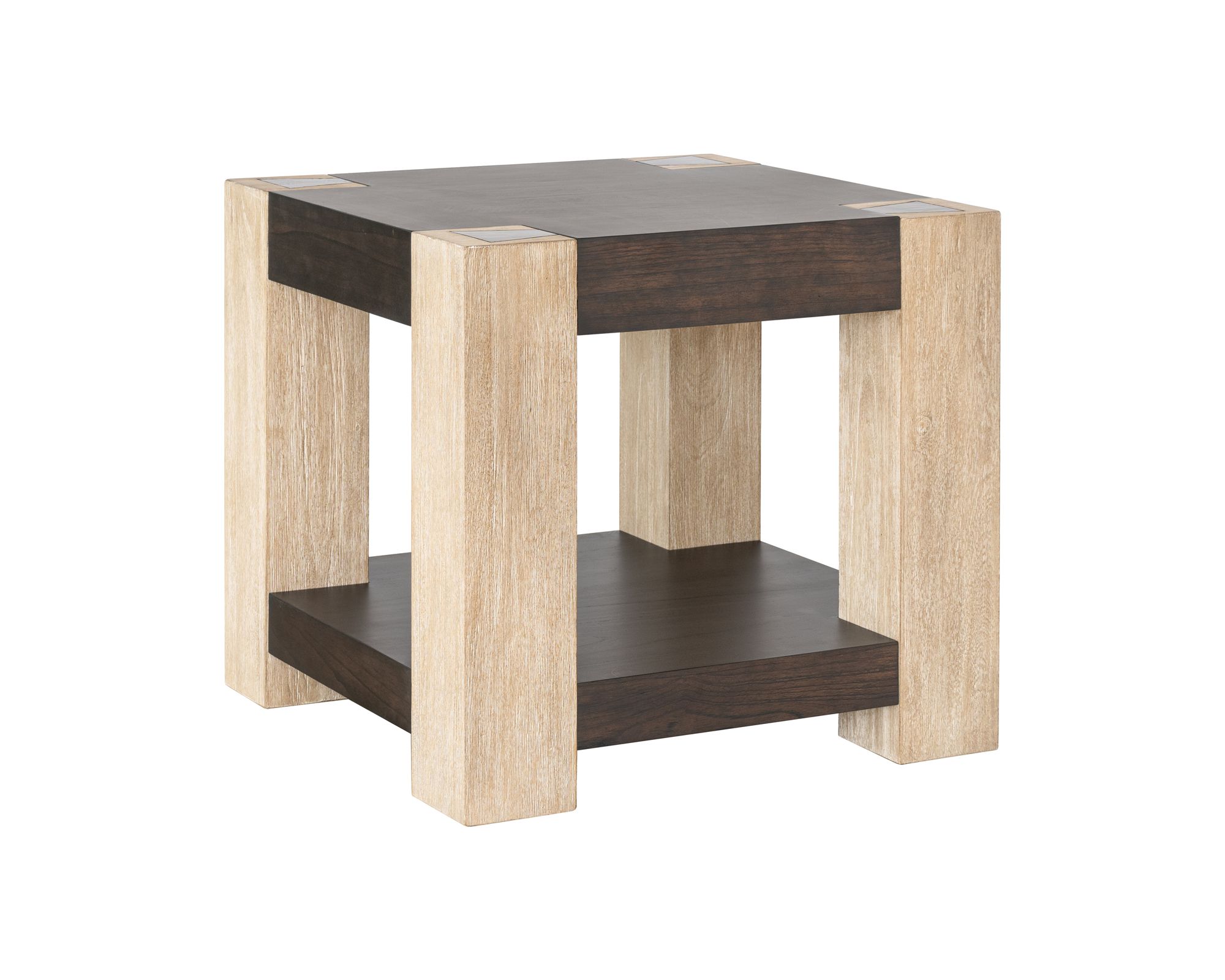 Image 2 Harmony Carbon Mindi And Blonde Acacia End Table more views