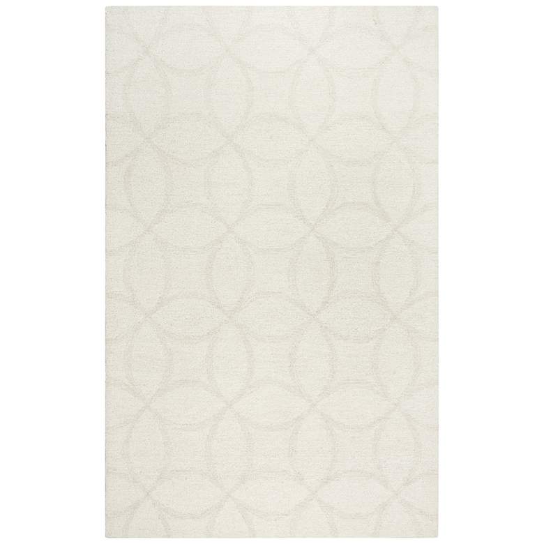 Image 2 Harmony HMY976 5'x7'6" Ivory Geometric Wool Area Rug