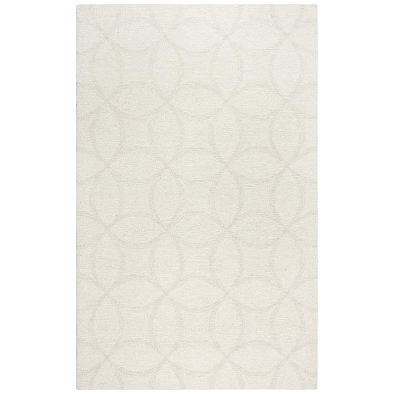 Image 2 Harmony HMY976 5&#39;x7&#39;6 inch Ivory Geometric Wool Area Rug