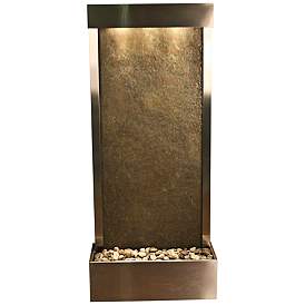Image2 of Harmony River 70" Rustic Stone Modern Fountain with Light