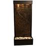 Harmony River 70"H Black Copper Green Marble Indoor Fountain