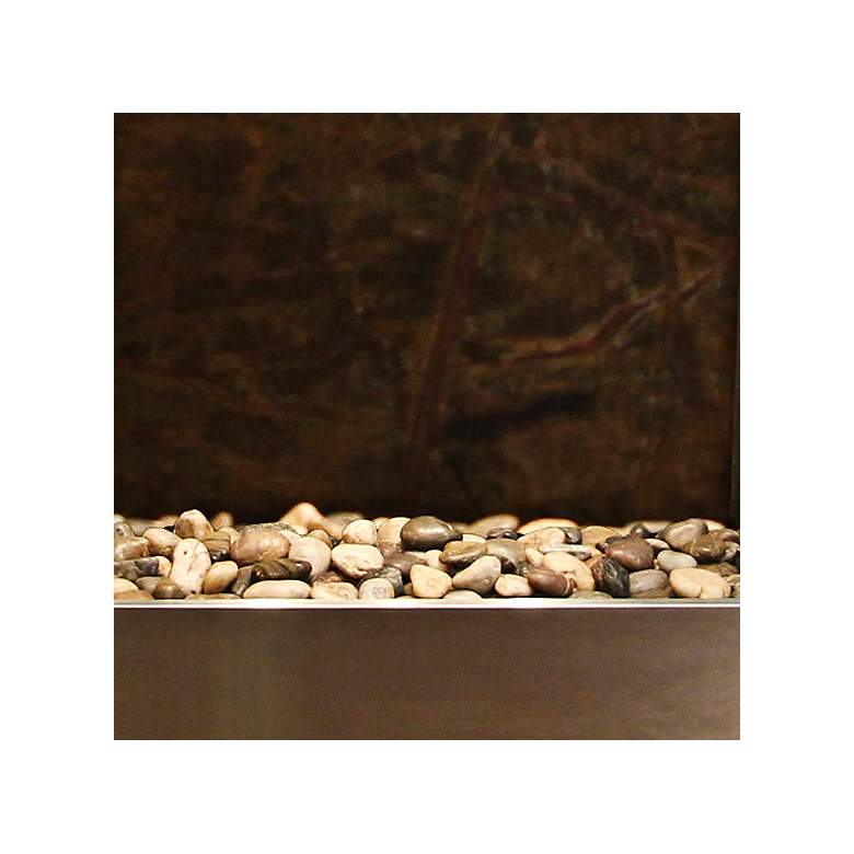Image 2 Harmony River Steel 70" High Indoor Green Marble Fountain more views