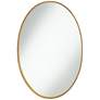 Harnes Gold 24 1/4" x 36" Oval Wide Lip Wall Mirror