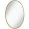 Harnes Gold 24 1/4" x 36" Oval Wide Lip Wall Mirror