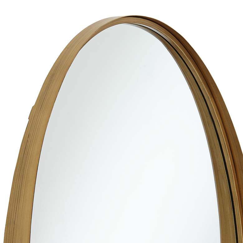 Image 3 Harnes Gold 24 1/4" x 36" Oval Wide Lip Wall Mirror more views