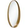 Harnes Gold 24 1/4" x 36" Oval Wide Lip Wall Mirror