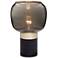 Harold 10 1/4" High Black and Glass Accent Table Lamp