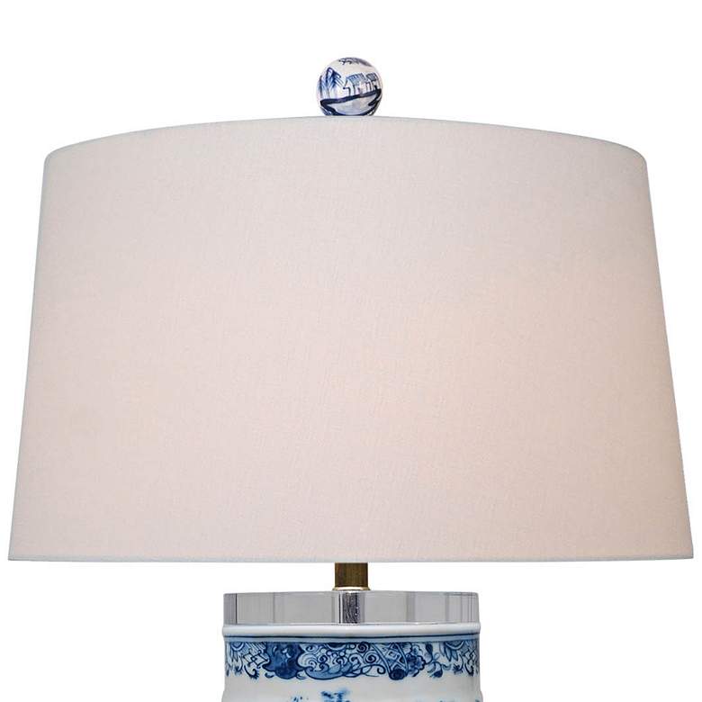 Image 2 Harold Blue and White Chinoiserie Vase Table Lamp more views