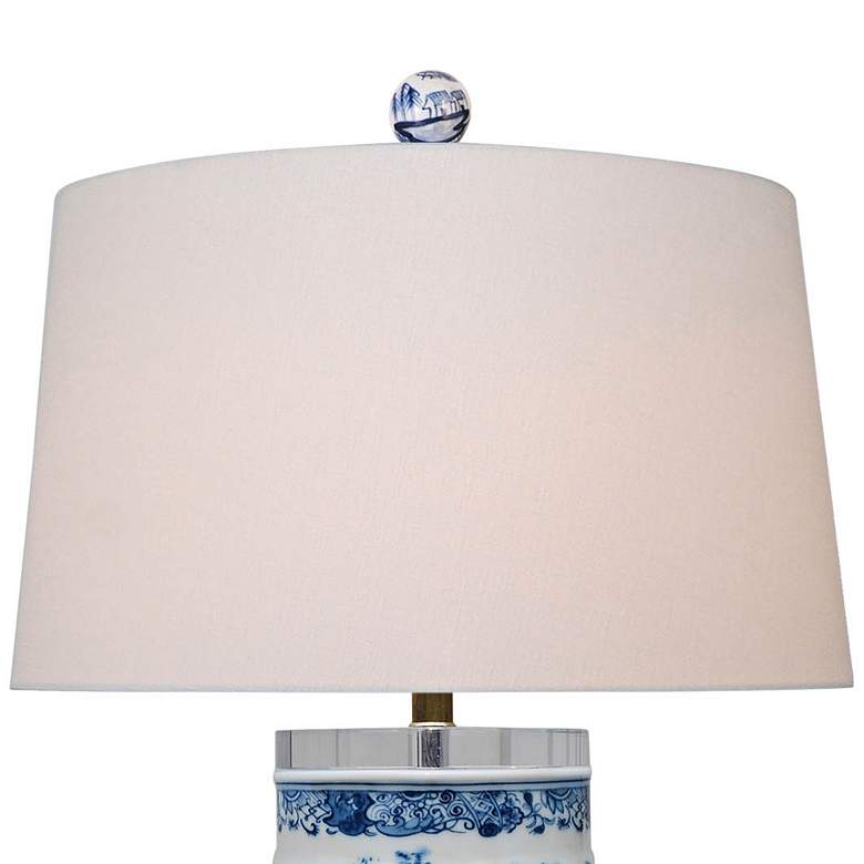 Image 2 Harold Blue and White Chinoiserie Vase Table Lamp more views