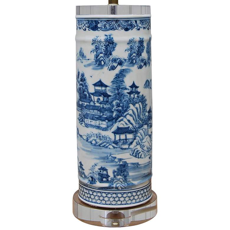 Image 3 Harold Blue and White Chinoiserie Vase Table Lamp more views