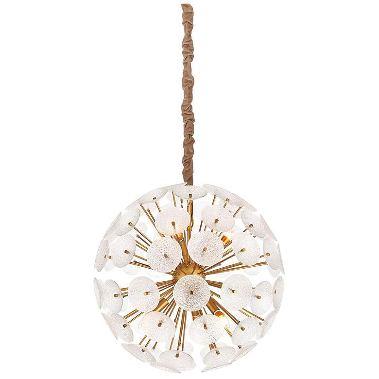 Image 1 Harp & Finial Amelia 26" Wide Modern Gold Orb Chandelier