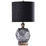 2_Harp and Finial Richmond 30" High Smoked Gray Glass Table Lamp