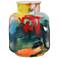 Harp & Finial Tene Vase Multi Color Finish on Ceramic